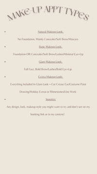 make up app types